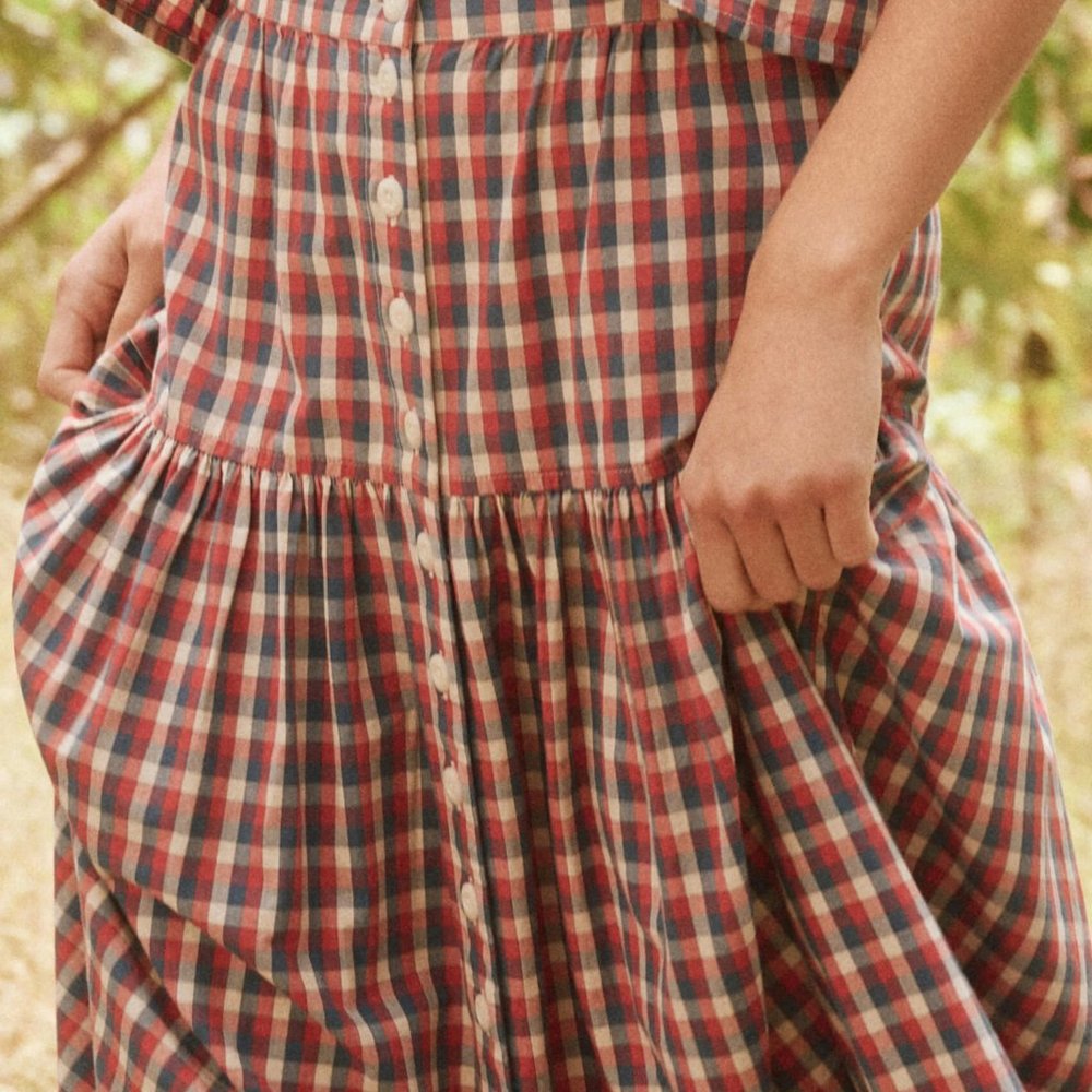 The Great - The Boating Skirt - Picnic Plaid - Picture 2 of 2